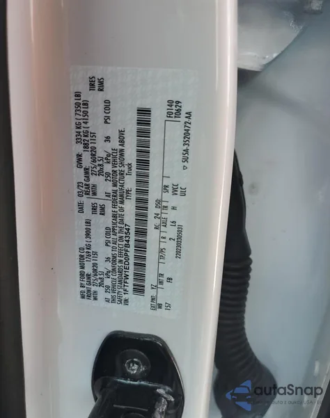 2023 Ford F150 Supercrew from USA, damaged, VIN 1FTFW1ED0PFB43547